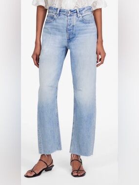 Madewell The Darted Barrel-Leg Jean Edmondson Wash Rigid size 28